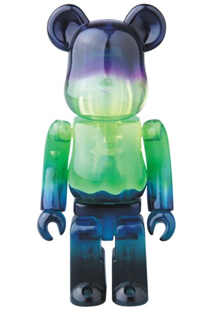 メディコム ベアブリック BE@RBRICK 100% [シリーズ 33] JELLYBEAN オーロラ 内袋未開封 カード無し 箱無し ♦︎４号店商品