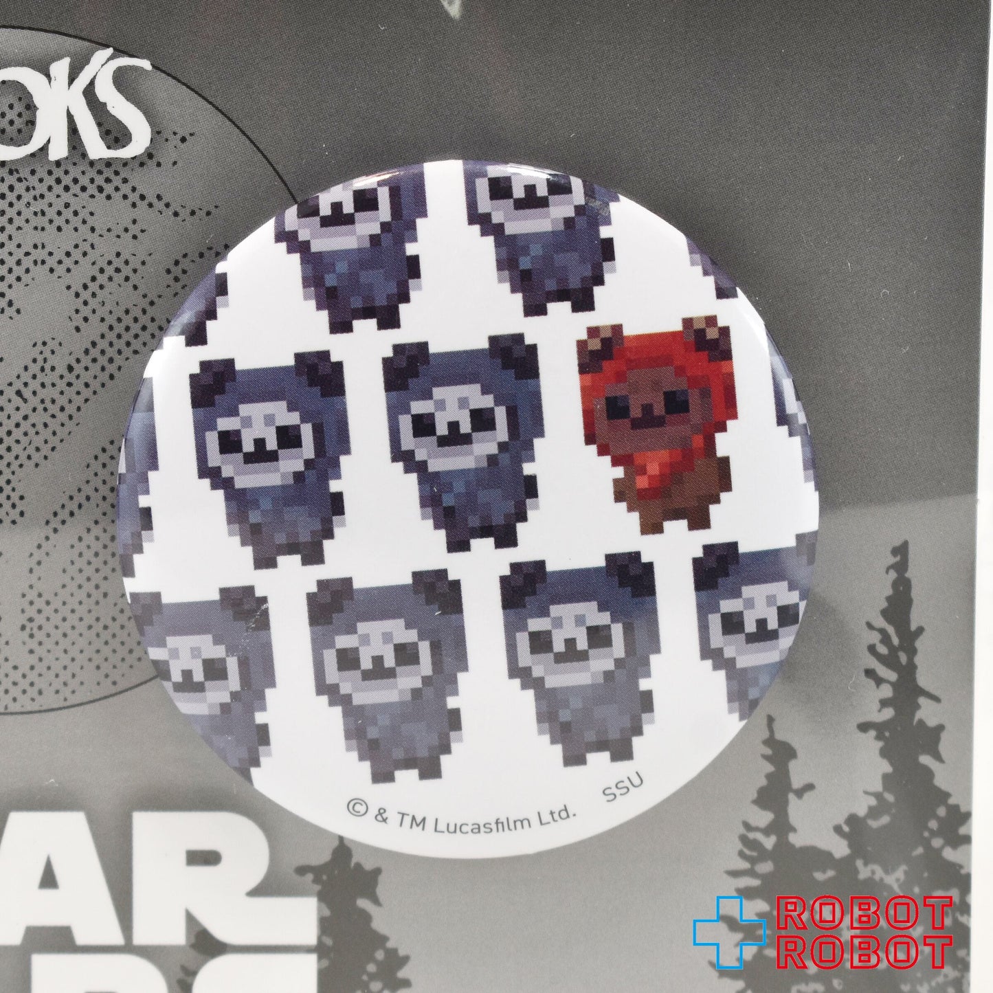 Happyくじ スター・ウォーズ イウォーク I賞 缶バッジセット "ドット絵" 未開封
