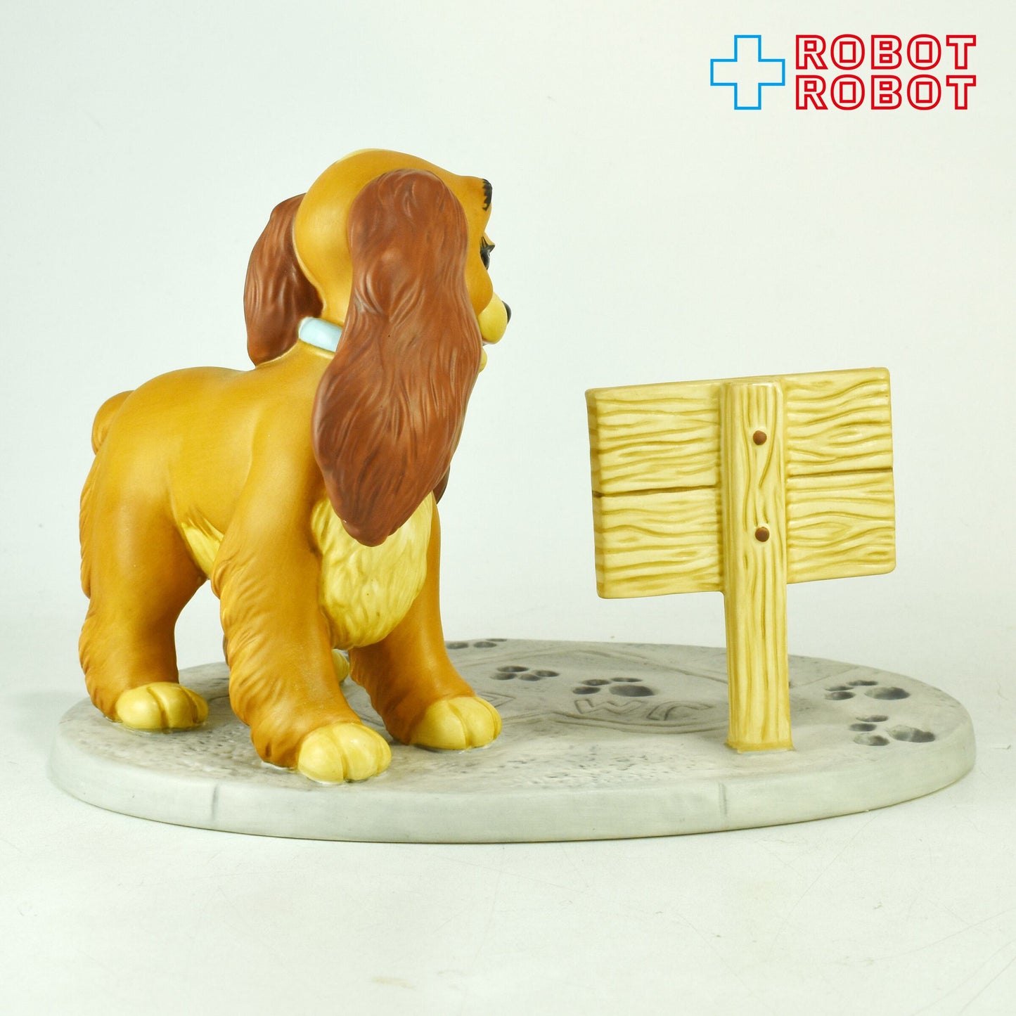 ディズニー WDCC わんわん物語 レディ& トランプ  トランプ・イン・ ラブ レディ・イン・ラブ フィルム付き 箱付き ※難あり