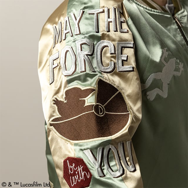 スター・ウォーズ マンダロリアン グローグー シーバタフライ スカジャン Lサイズ 紙タグ付き