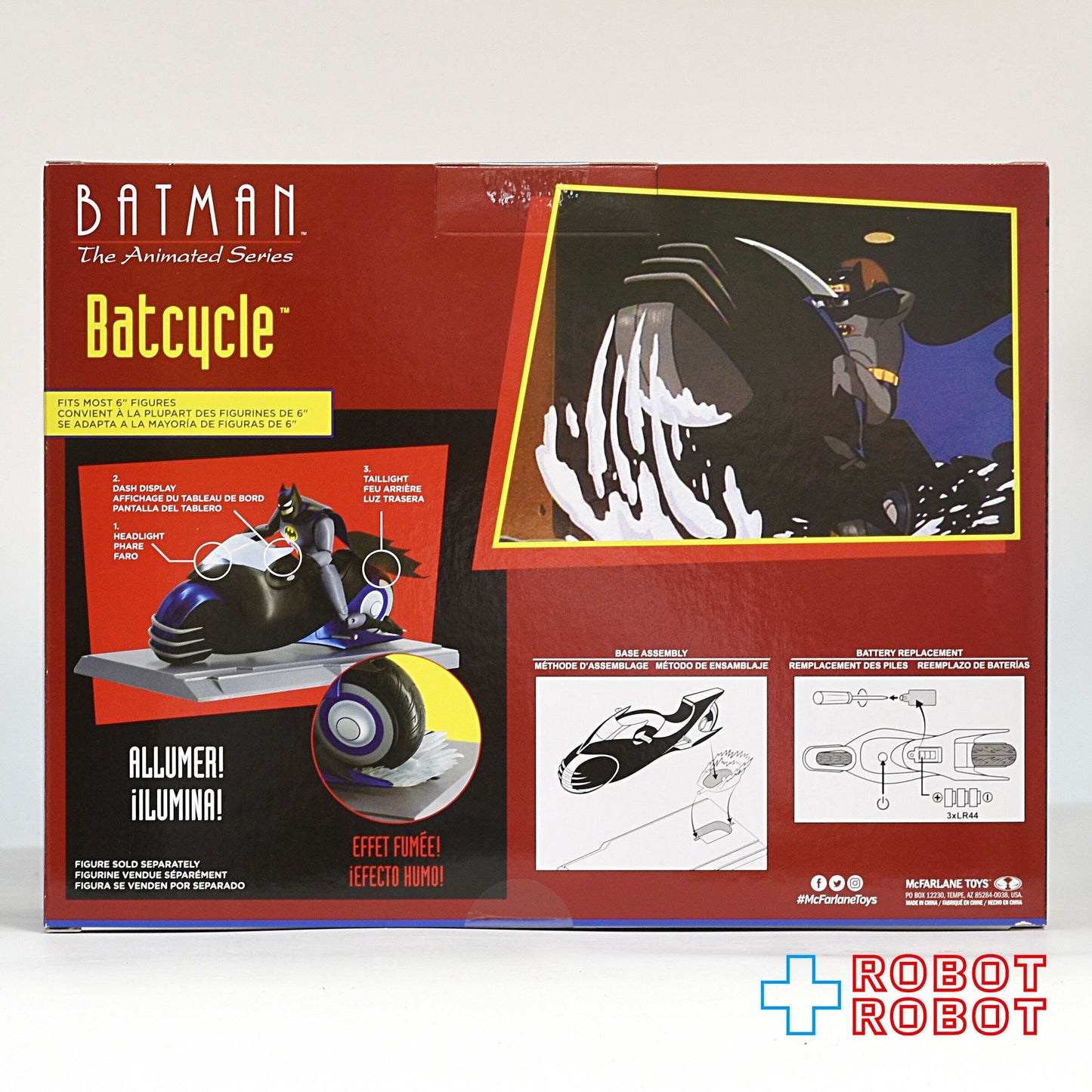 マクファーレン・トイズ DCダイレクト バットマン アニメイテッド バットサイクル ビークル 国内版 未開封