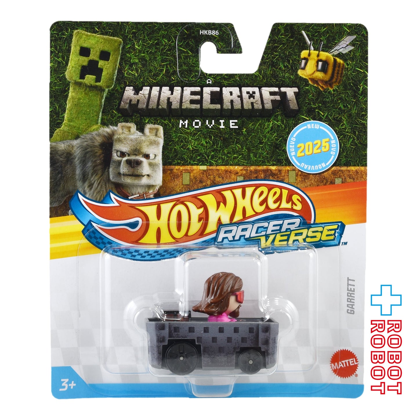 ホットウィール レーサーバース 2025 マインクラフト / ザ・ムービー ギャレット ダイキャスト メタルビークル ミニカー 未開封