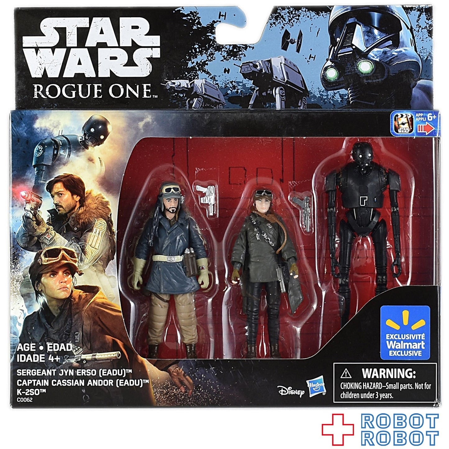 スター・ウォーズ ローグ・ワンジン・アーソ ＆ キャシアン & K-2SO 3.75インチ  3パック アクションフィギュア 未開封