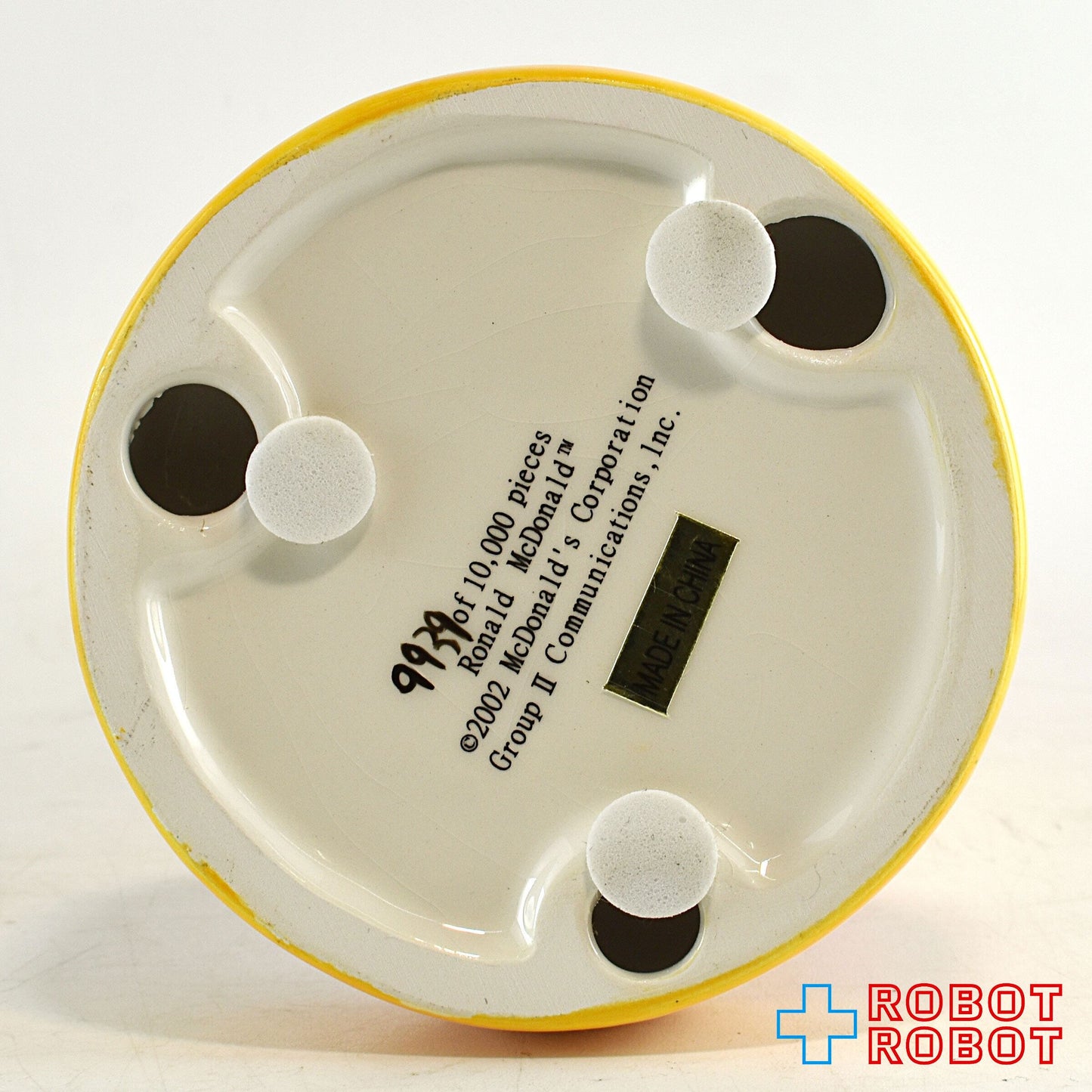 マクドナルド 陶器製 ロナルド フィギュア 2002 ワールドワイドコンベンション限定 白箱入