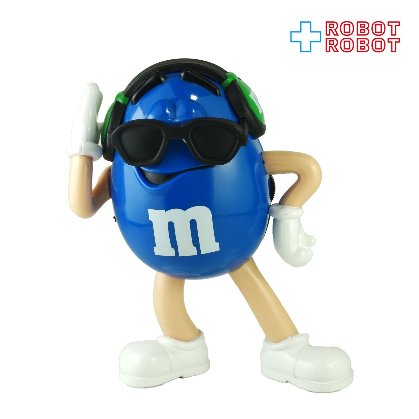 M&M's エムアンドエムズ コレクターシリーズ ブルー キャラクターラジオ フィギュア ヘッドフォン 箱付き