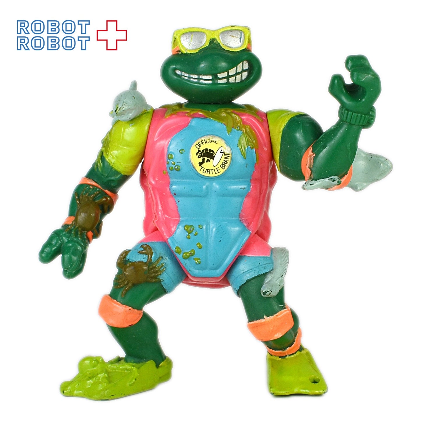 プレイメイツ ティーンエイジ・ミュータント・ニンジャ・タートルズ TMNT マイク下水道サーファー アクションフィギュア ルース