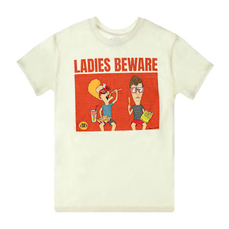 ビーバス & バットヘッド Ladies Beware グラフィック Tシャツ Lサイズ