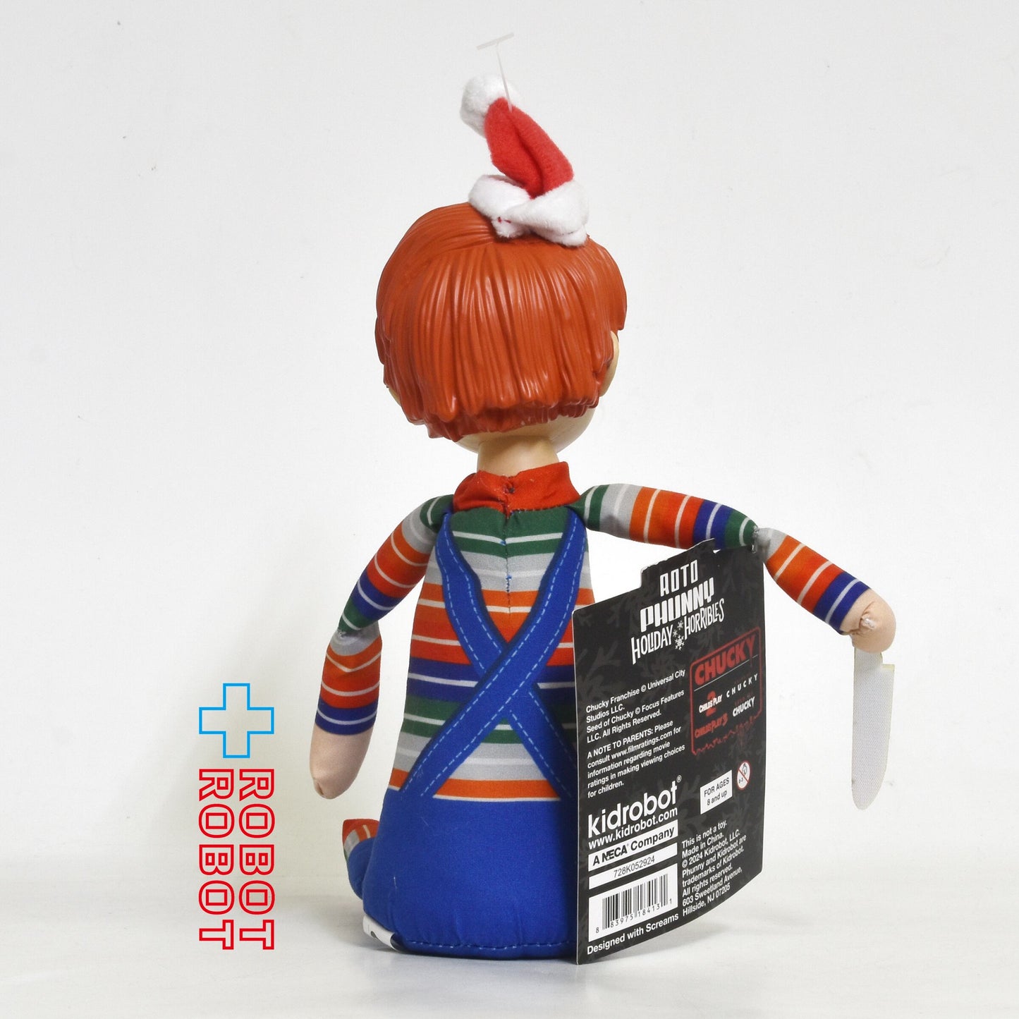 キッドロボット チャイルド・プレイ チャッキー 8インチ ロト ファニープラッシュ ホリデーホリブル ぬいぐるみ人形 紙タグ付き