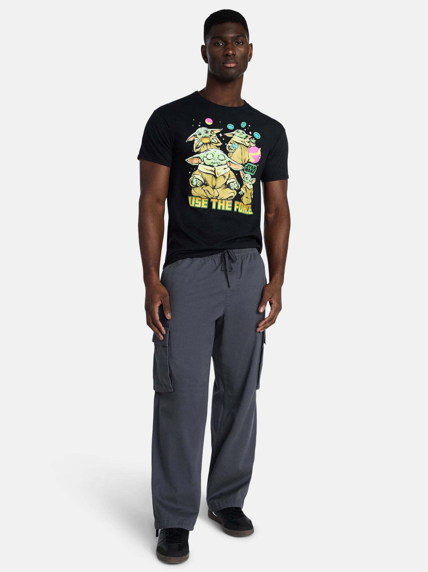 スター・ウォーズ グローグー USE THE FORCE グラフィック Tシャツ L
