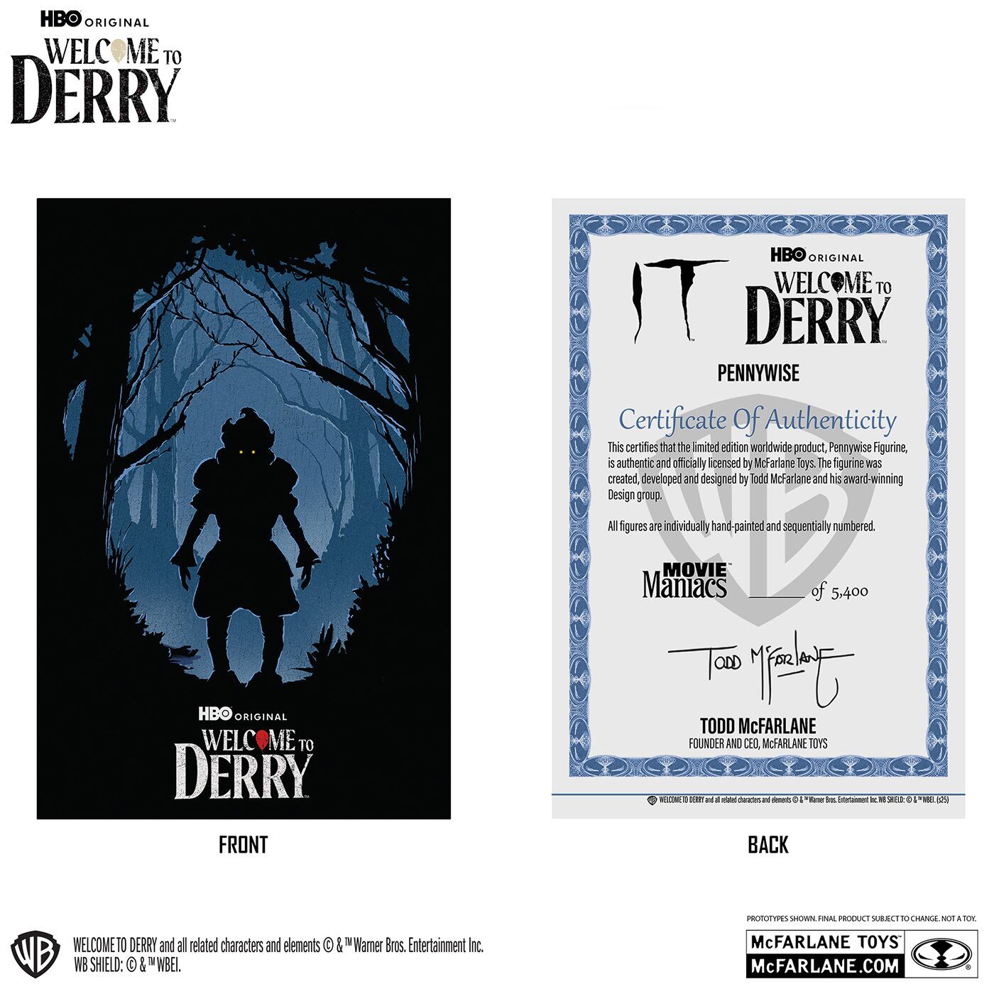 マクファーレン ムービー・マニアックス IT ウェルカム・トゥ・デリー ペニーワイズ (フラッシュバック) 6インチ ポーズドスタチュー フィギュア 国内版 未開封