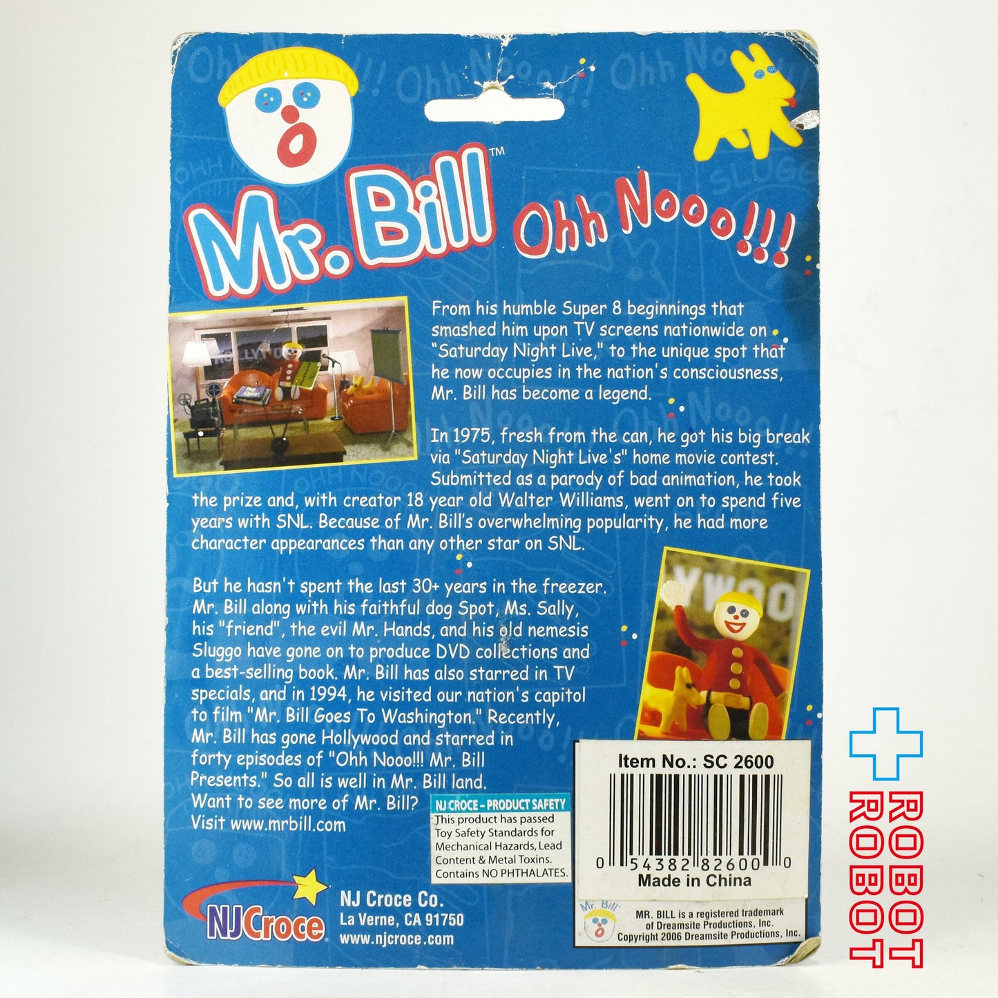 NJクローチェ Mr.Bill 吸盤付き ベンダブルフィギュア 未開封