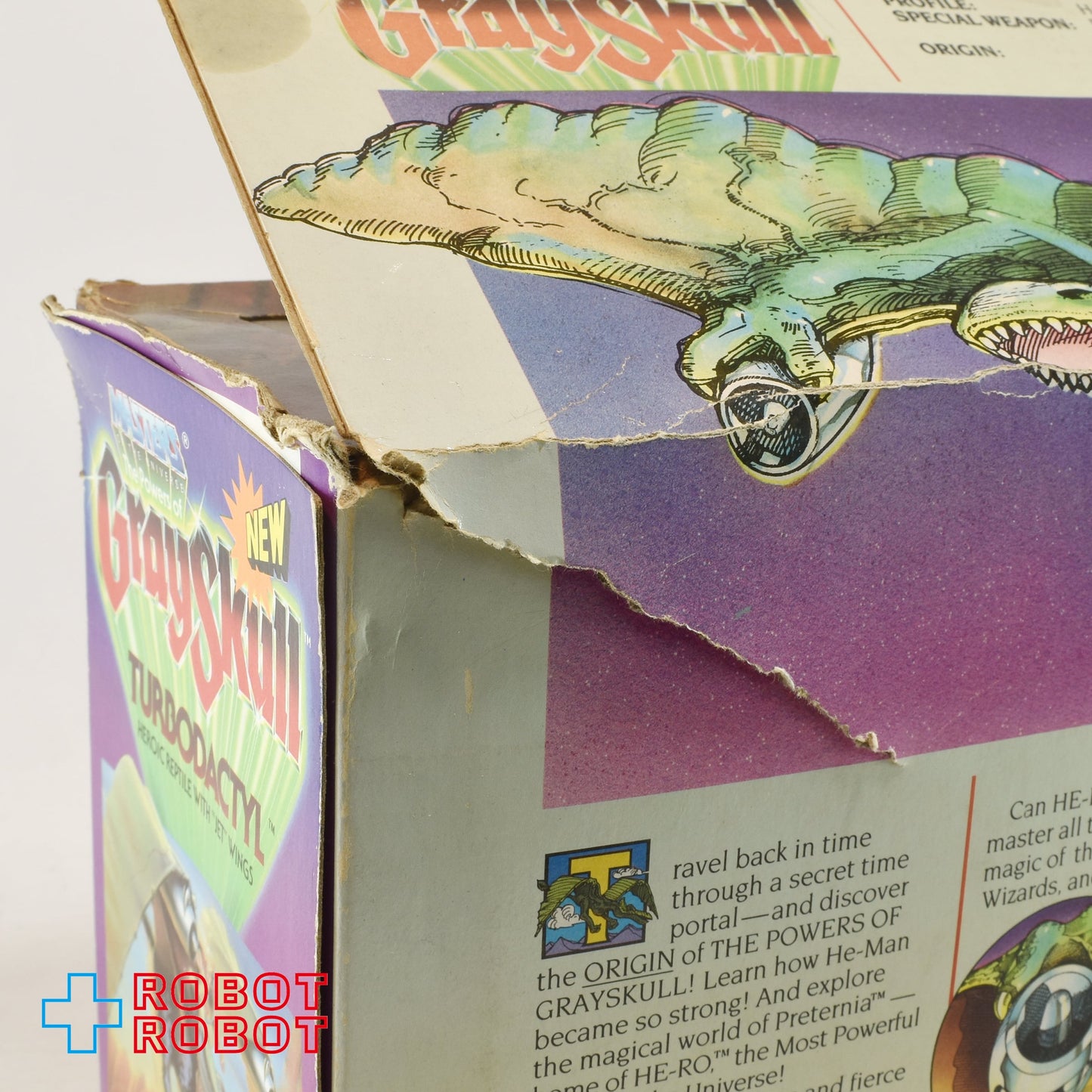 マテル ヒーマン MOTU グレイスカル ターボダクティル アクションフィギュア 1987 箱付 ※難有り