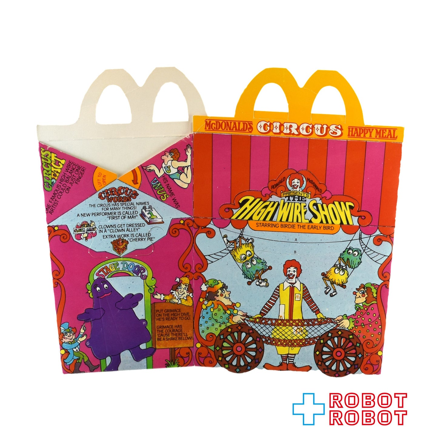 マクドナルド ハッピーセット空箱 サーカス ” ハイ・ワイヤー・ショー ” 1979