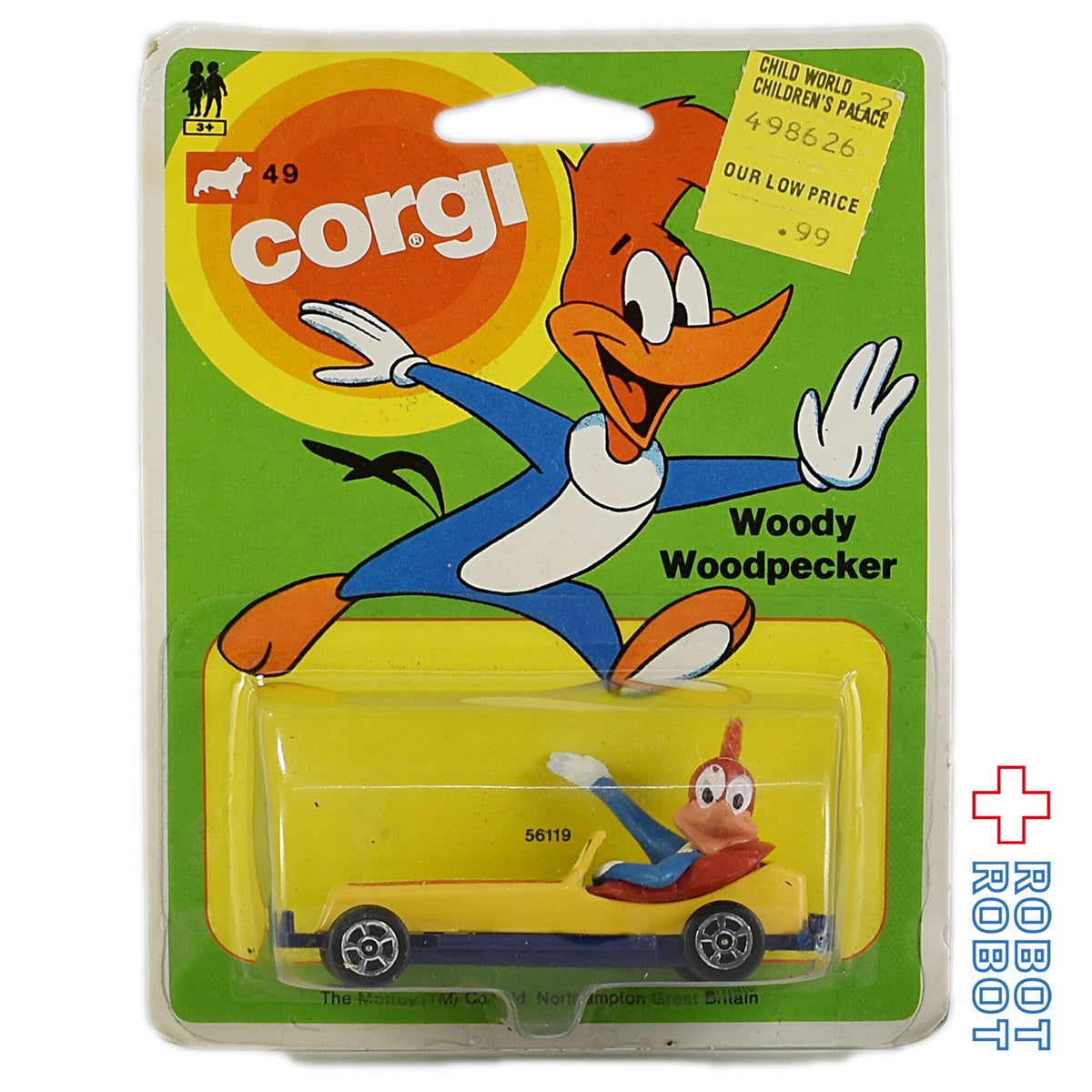 Corgi ウッディ・ウッディー・ウッドペッカー ダイキャスト ミニカー 未開封