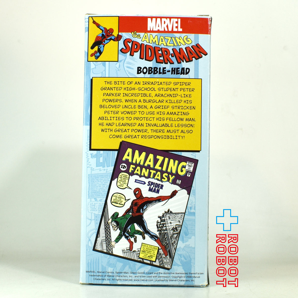 ファンコ マーベル アメイジング・スパイダーマン ワッキーワブラー ボブルヘッド フィギュア 開封箱入