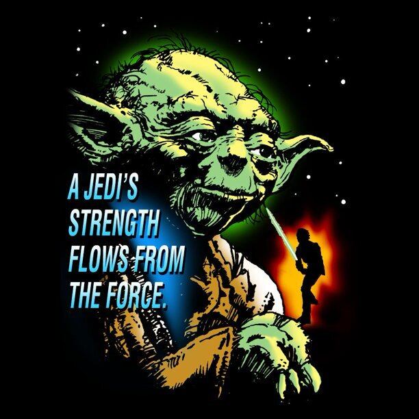 スター・ウォーズ Tシャツ Star Wars Yoda Jedi's Strength