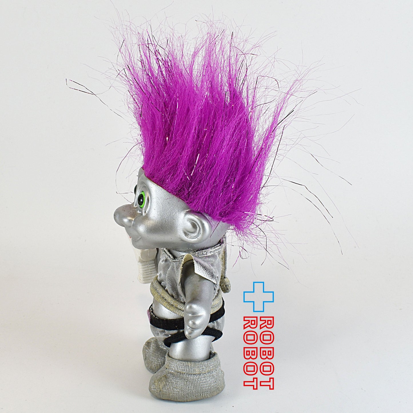 トロール 銀色の宇宙人 ピンク髪 ソフビフィギュア 11センチ
