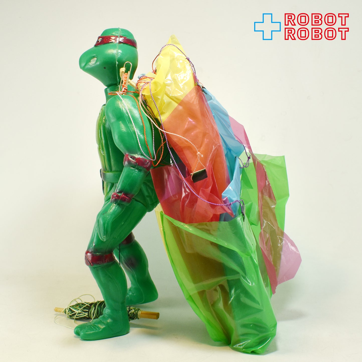 KO タートルズ TMNT ラファエロ パラシュート付き ポリ製アクションフィギュア