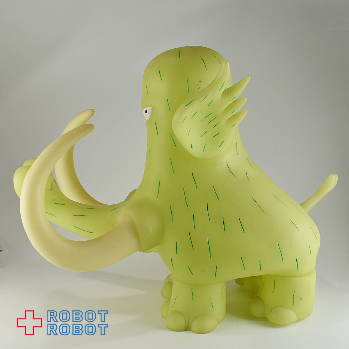 フューチャートーイ ギャートルズ マンモス マンモ ソフビ 緑蓄光 紙タグ付