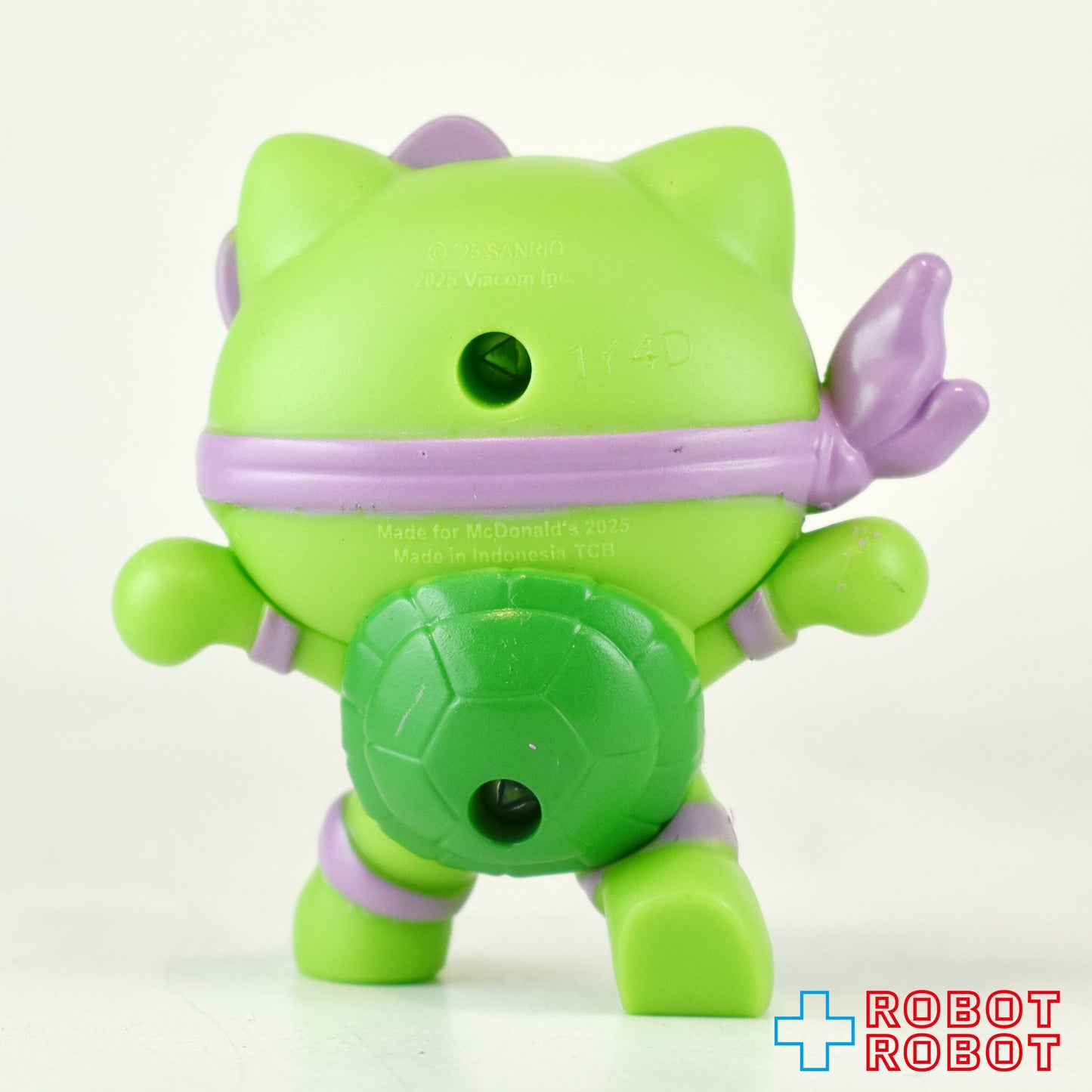 マクドナルド ハローキティ&amp;フレンズ × タートルズ ハローキティ × ドナテロ フィギュア ハッピーミールトイ 2025 アメリカ限定 日本未発売