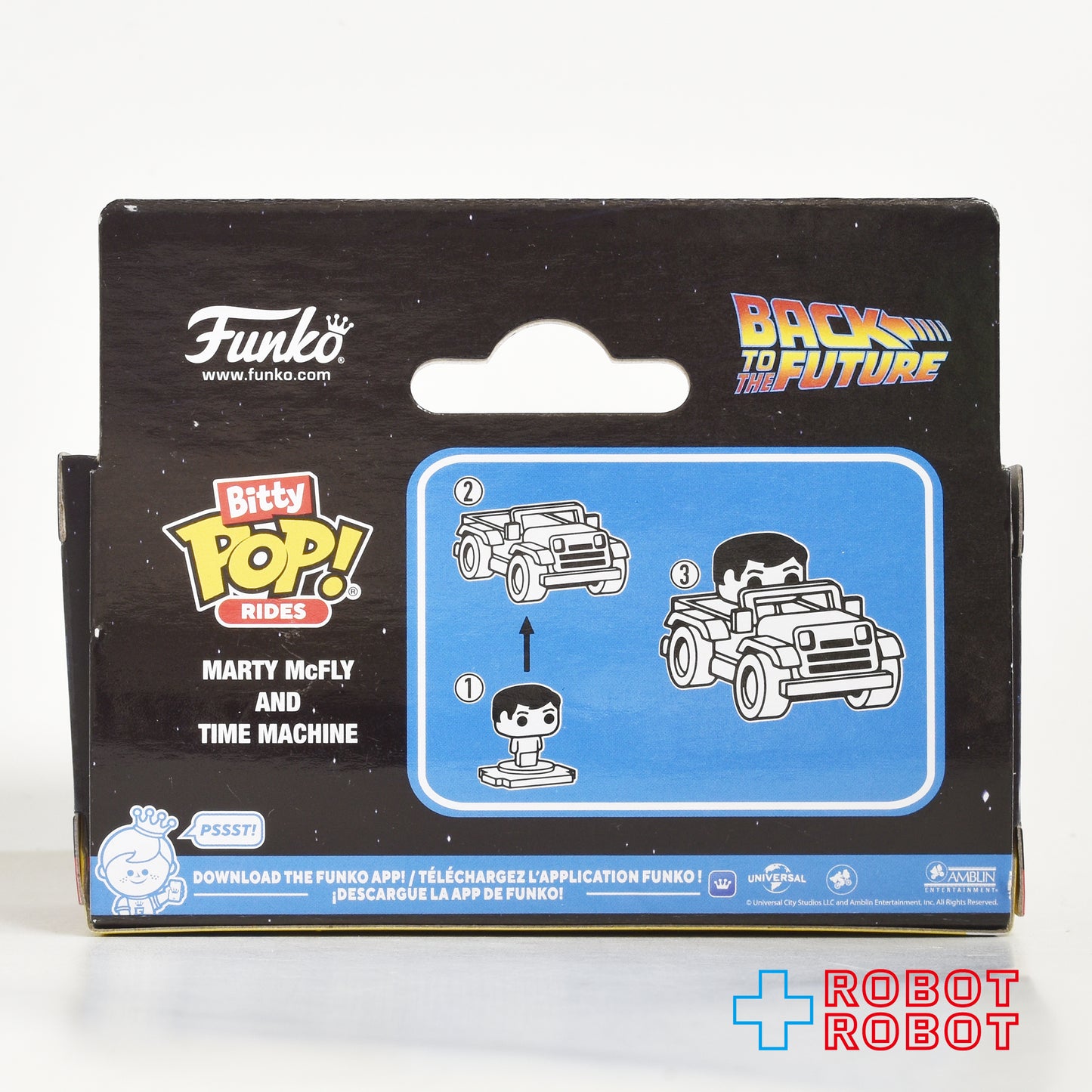 ファンコ ビティ POP! ライド バック・トゥ・ザ・フューチャー マーティ・マクフライ & タイムマシーン ミニフィギュア 箱入