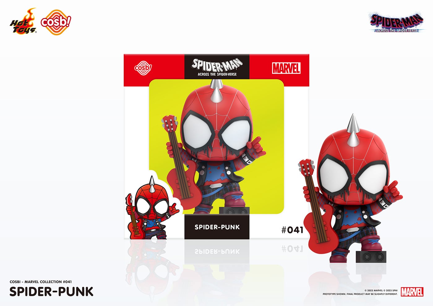 ホットトイズ コスビ マーベル・コレクション #041 スパイダーマン アクロス・ザ・スパイダーバース スパイダー・パンク ビニールフィギュア 未開封