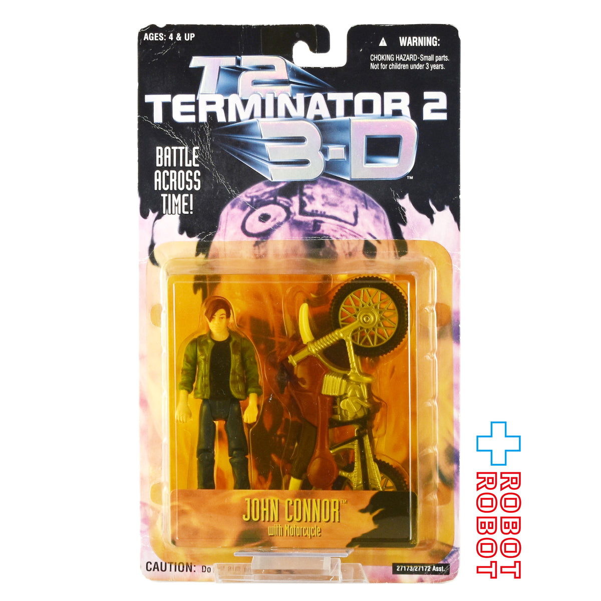 ケナー ターミネーター2：3-D ジョン・コナー with モーターサイクル アクションフィギュア 未開封 ※ブリスター黄色