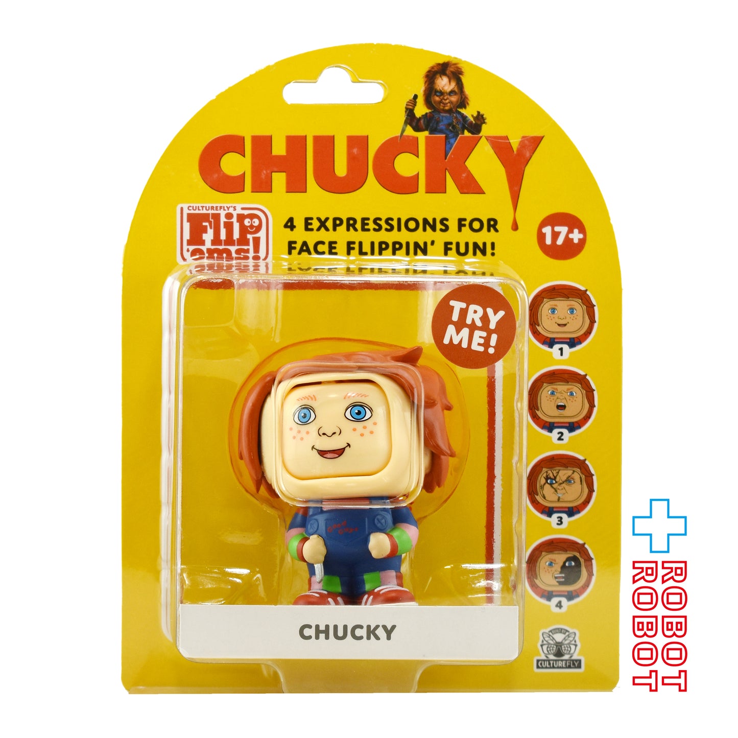 カルチャーフライ チャイルド・プレイ チャッキーフリップエムズ! ミニフィギュア w/ ストラップ 未開封