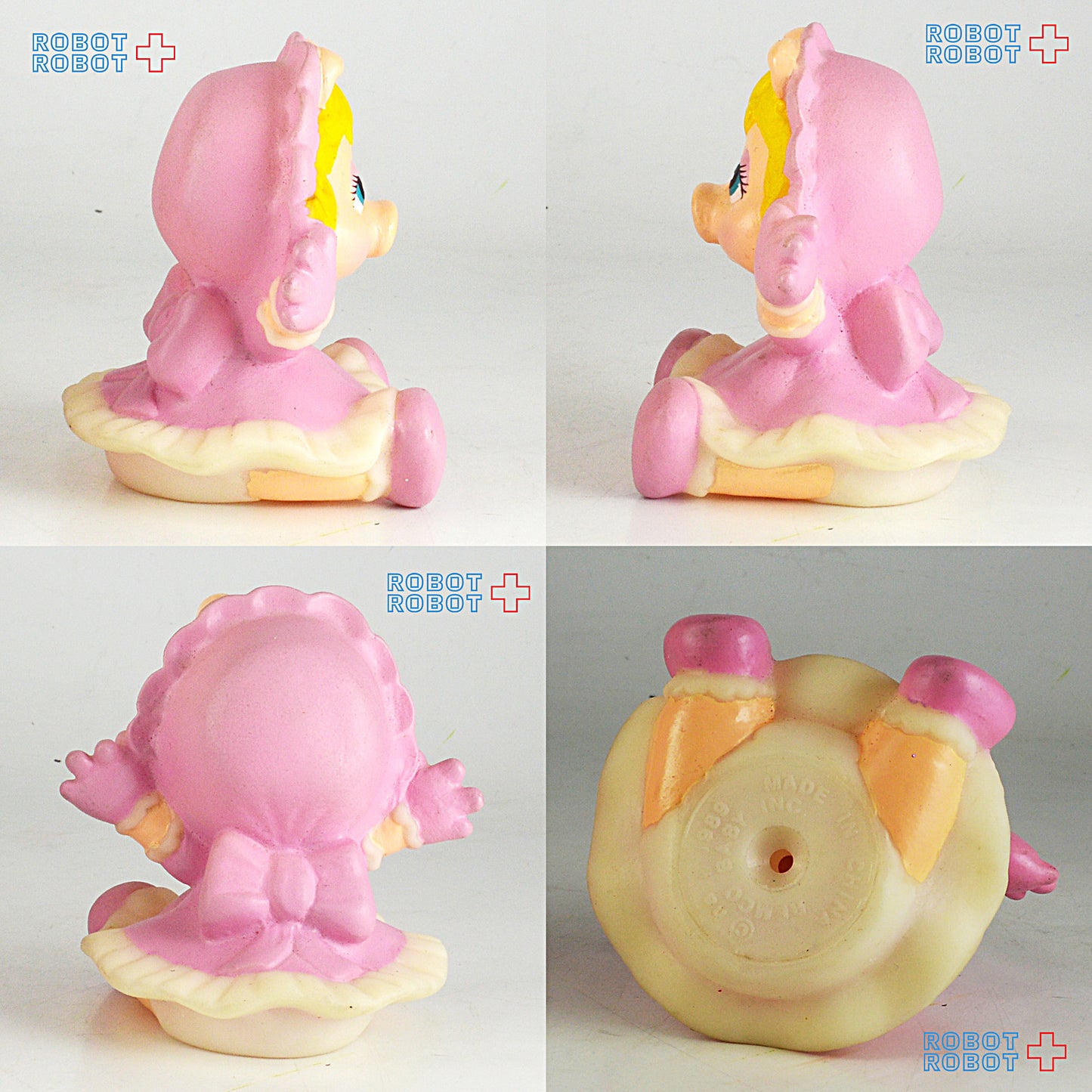 マペッツ ベビー・ミス・ピギー 両手あげ ソフビ人形 1989レムコ社