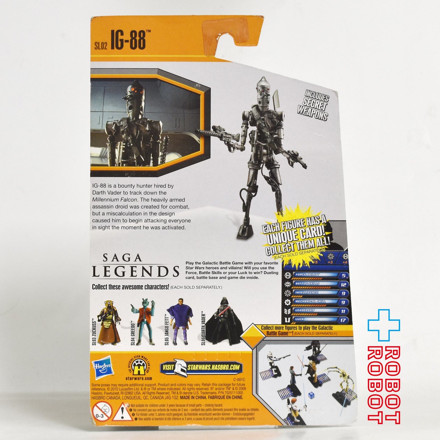 スター・ウォーズ SL2010 SL02 IG-88 サーガ・レジェンズ 3.75インチ アクションフィギュア US版 未開封