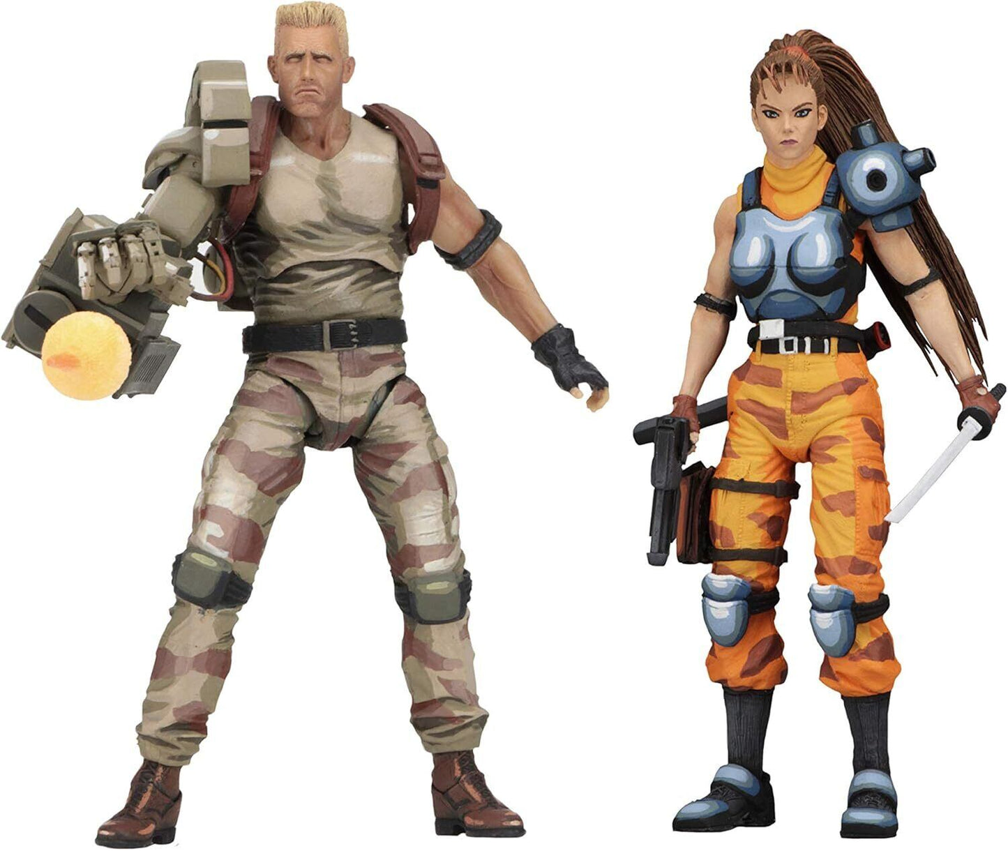 ネカ NECA エイリアン VS プレデター アーケード ダッチ・シェーファー＆リン・クロサワ 7インチ アクションフィギュア 未開封