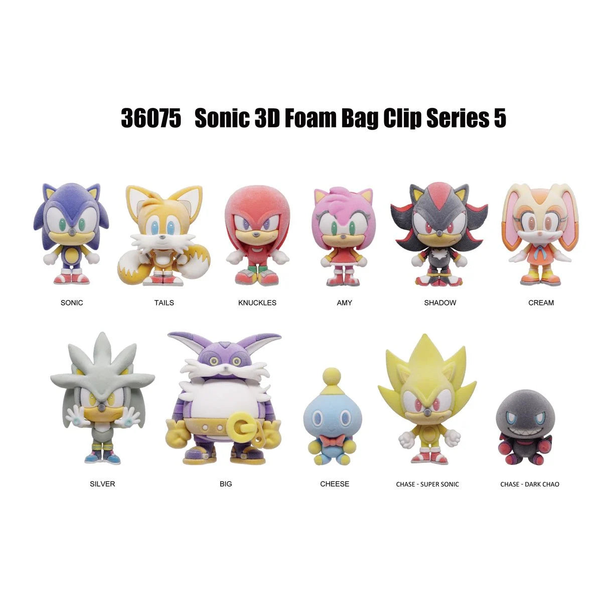 モノグラム 3D フィギュラル バッグ クリップ ソニック・ザ・ヘッジホッグ シリーズ5 1パック 未開封