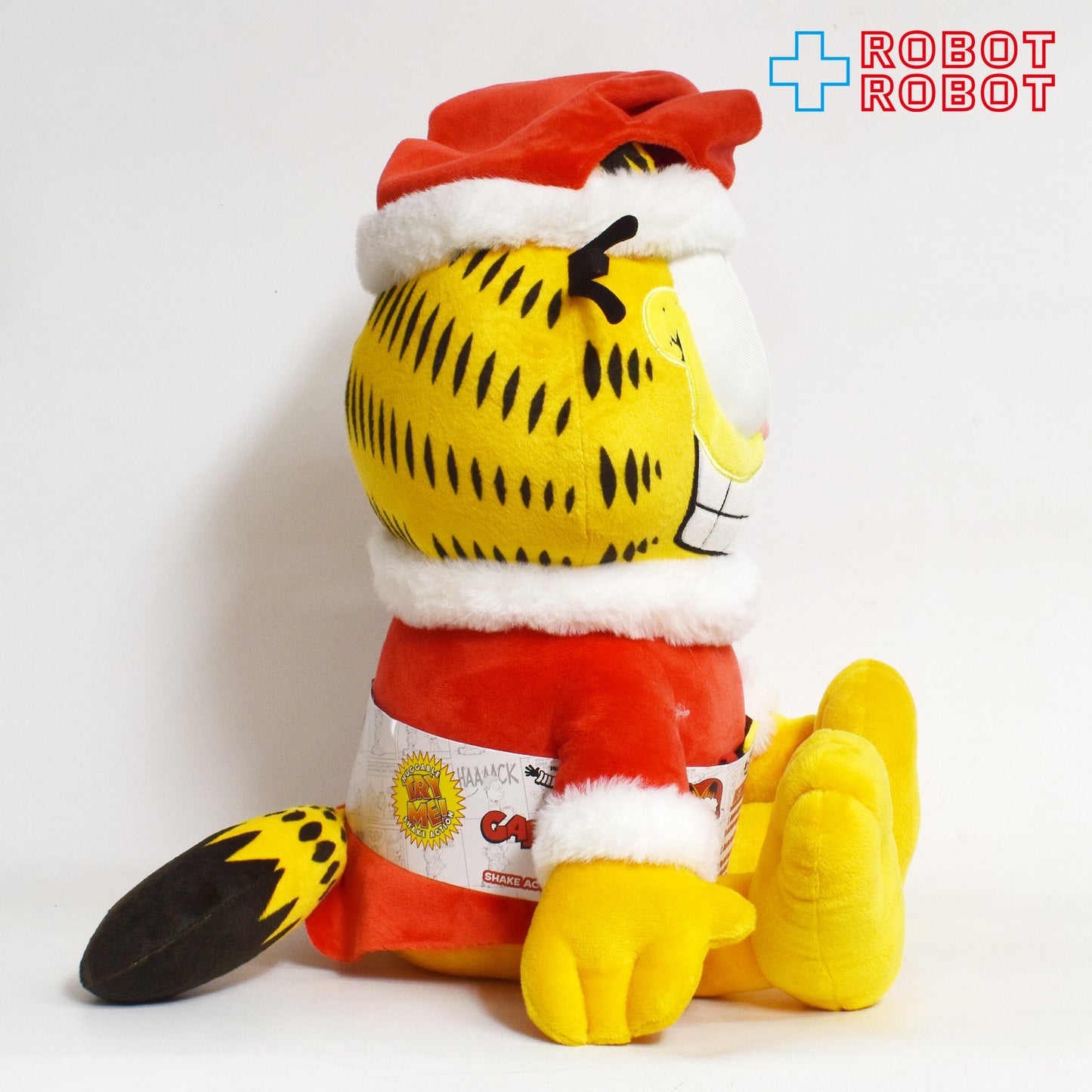 キッドロボット ニコロデオン ガーフィールド サンタ (シェイクアクション付) プラッシュ 紙タグ付き