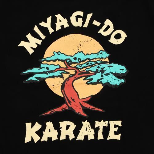 コブラ会 Cobra Kai ミヤギ道 MIYAGI-DO WAX ON WAX OFF 2023 Tシャツ ブラック