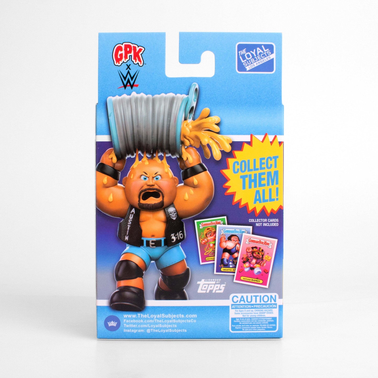 GPK×WWE ガーベッジペイルキッズ シーシング スティーブ ビニールフィギュア (ロイヤルサブジェクト社) 未開封 ※難有り