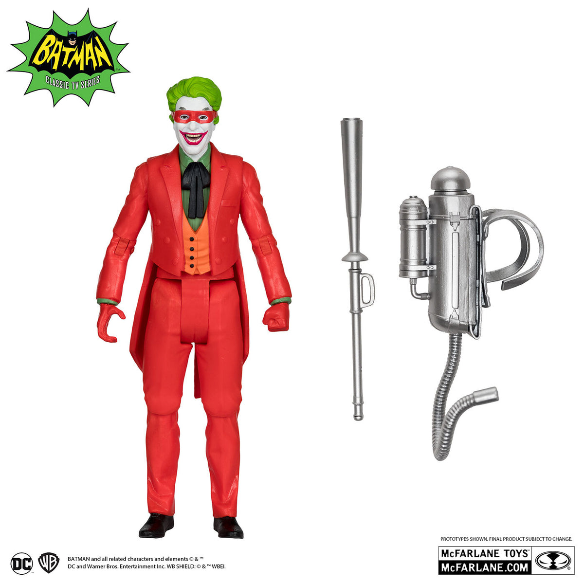 DCレトロ TVドラマ バットマン1966年 TVシリーズ #40 ジョーカー (マスク) 6インチ アクションフィギュア 国内版 未開封