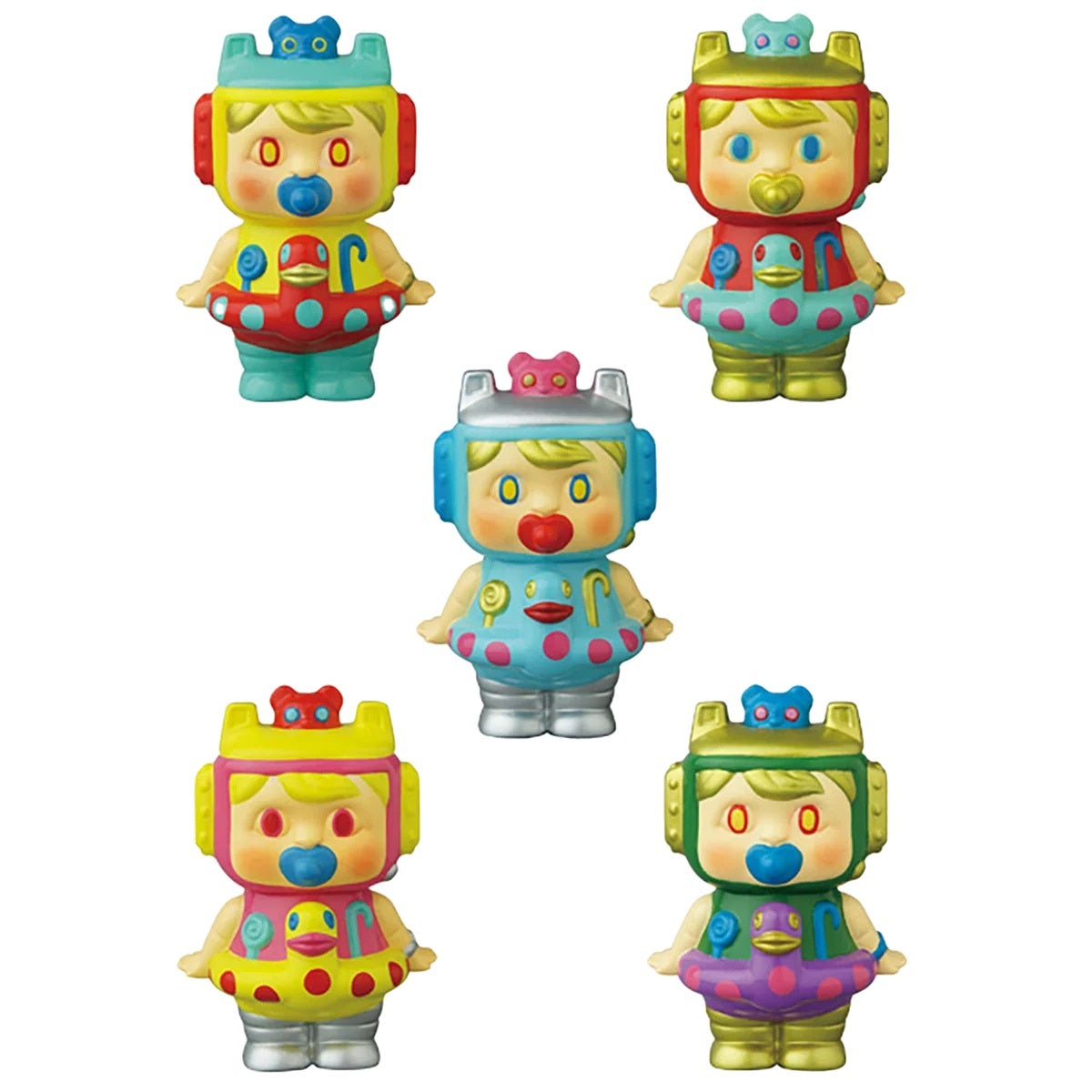 メディコム VAG Vinyl Artist Gacha [シリーズ18] Baby Cheese 全5種セット ４号店商品