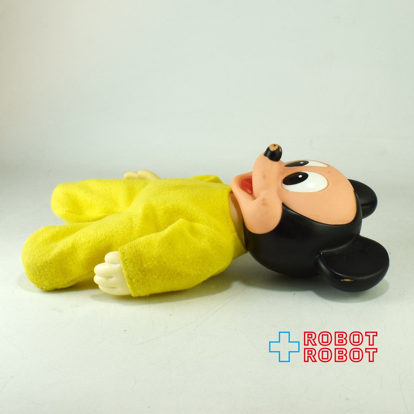 アルコ社 ディズニー ベビーミッキーマウス ソフビフィギュア 黄色服 1984