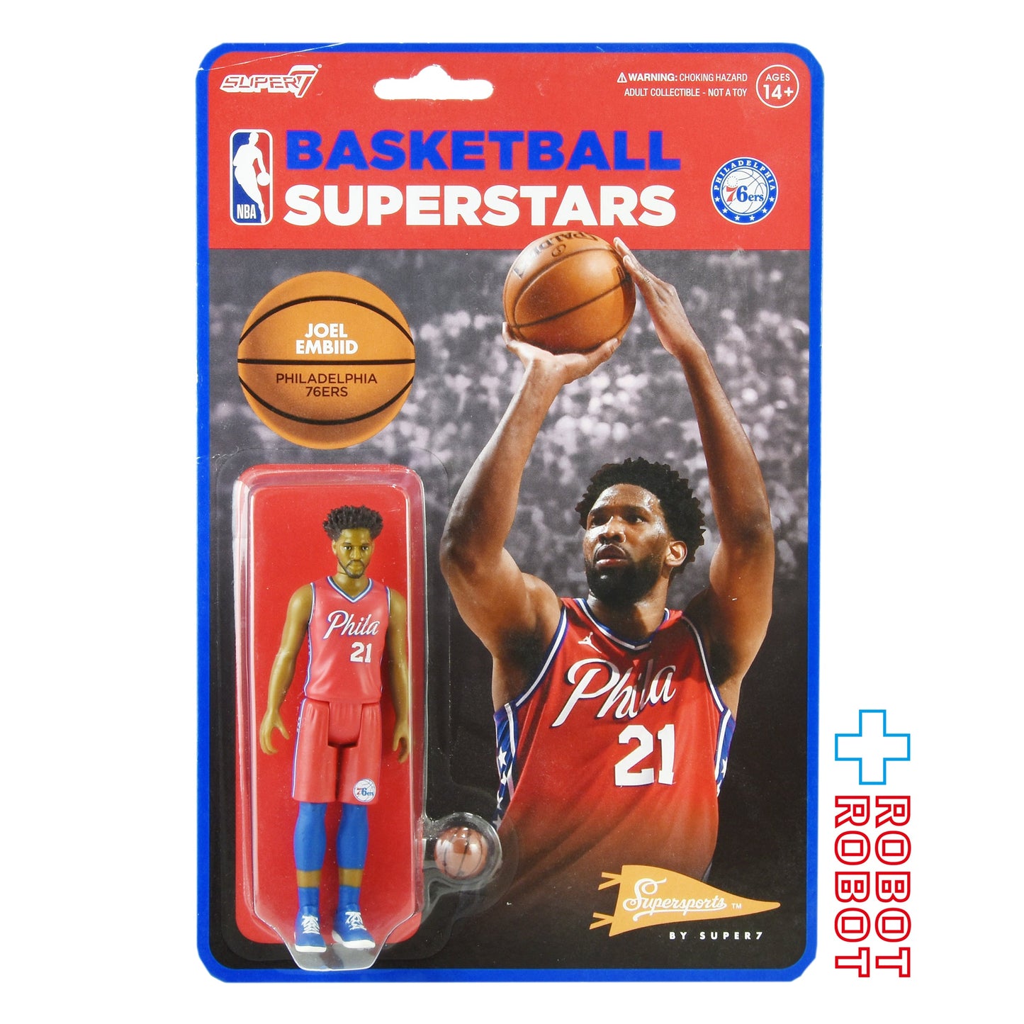 スーパー7 リ・アクション バスケットボール・スーパースターズ ジョエル・エンビード 3.75インチ アクションフィギュア 未開封