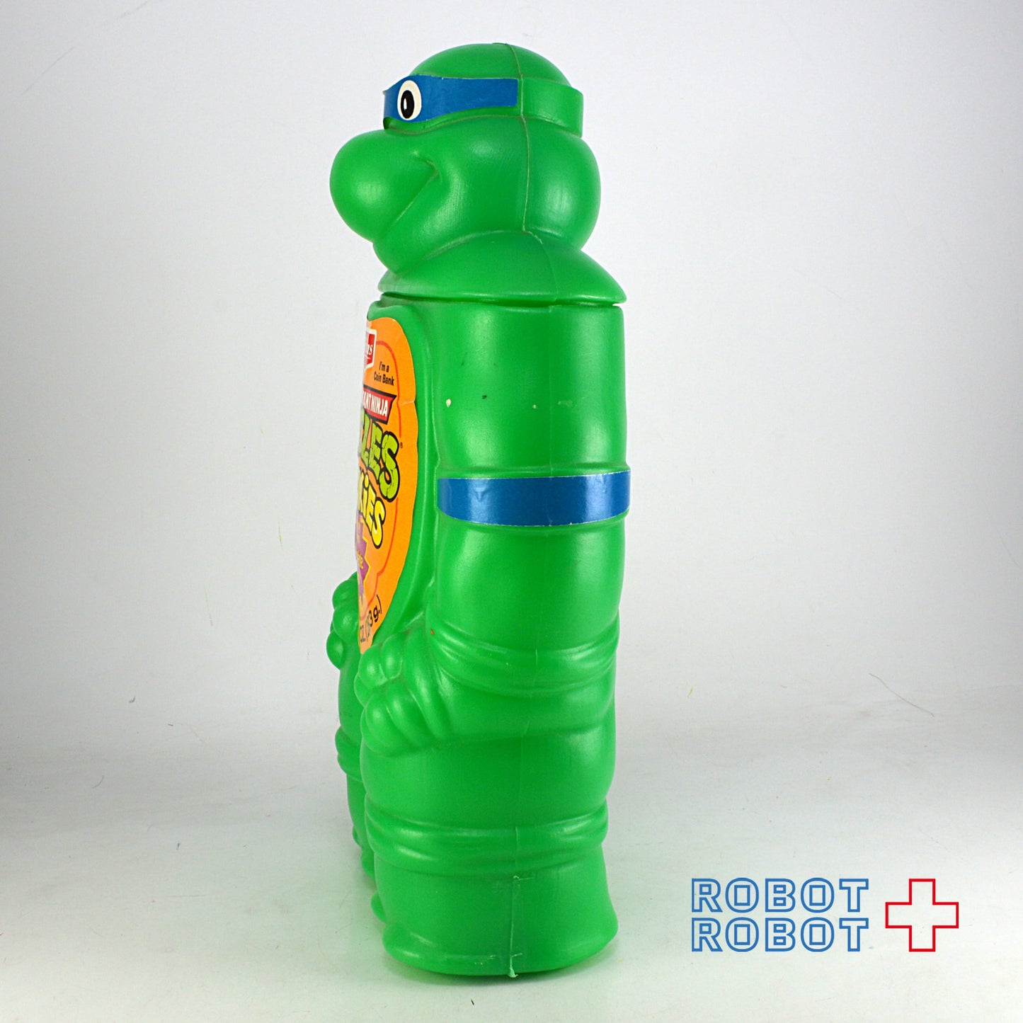 ティーンエイジ・ミュータント・ニンジャ・タートルズ レオナルド ポリ貯金箱 デリシャス 1990