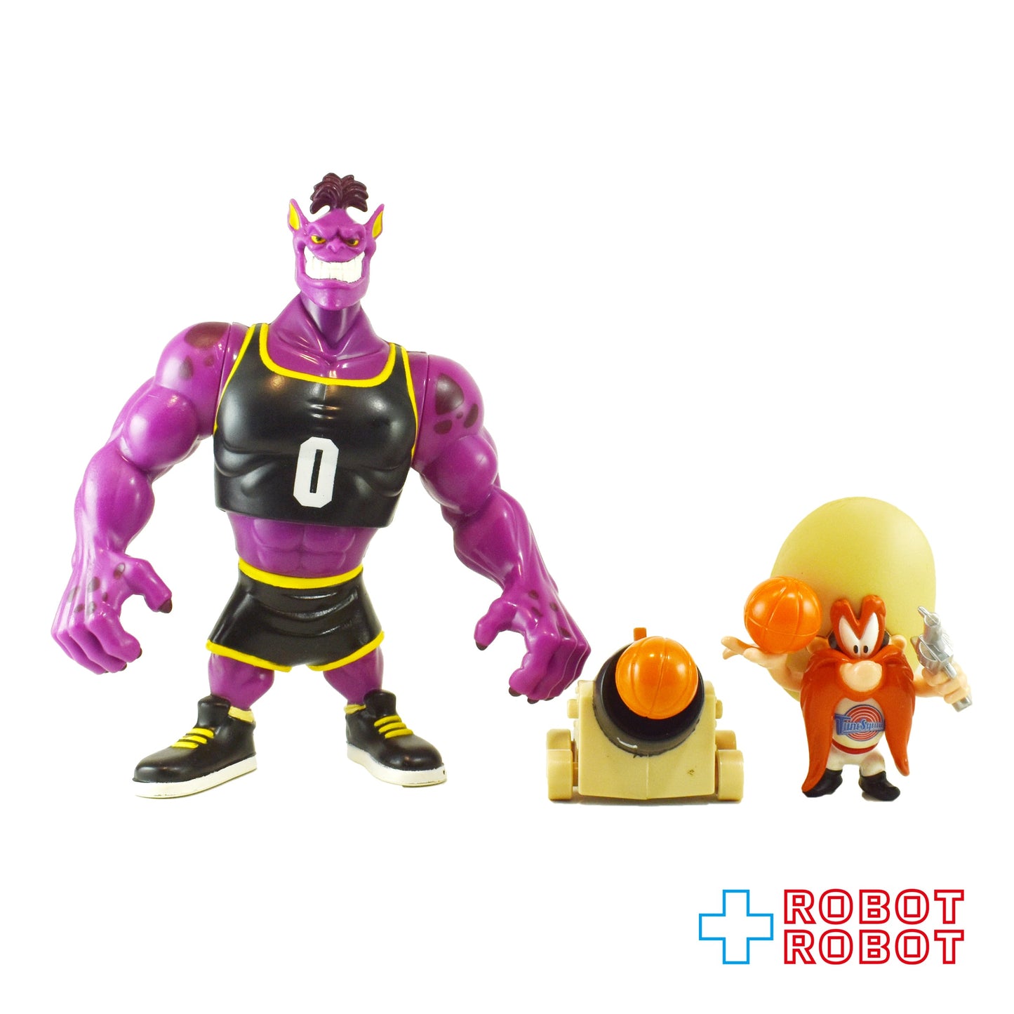 プレイメイツ社 ルーニー・テューンズ スペース・ジャム ヨセミテ・サム vs バプカス with 3ポイント・ボール・ブラスター アクションフィギュア 1996