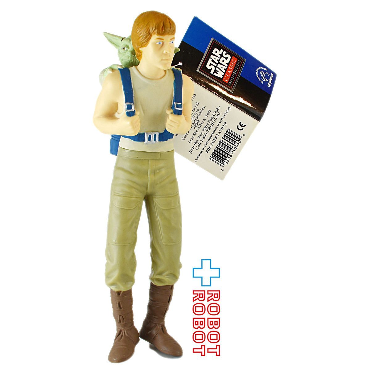 アプローズ社 スター・ウォーズ ルーク＆ヨーダ ソフビフィギュア 紙タグ付