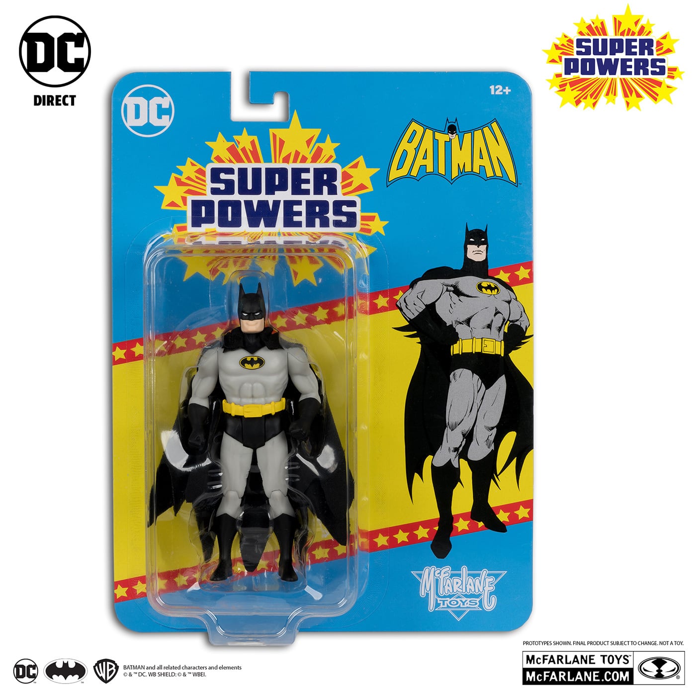 マクファーレン・トイズ DCダイレクト DCスーパーパワーズ #39 バットマン (ブラック＆グレースーツ) 4インチ アクションフィギュア 国内版 未開封