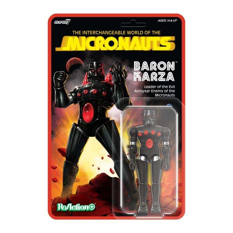 スーパー7 リ・アクション マイクロノーツ バロン・カーザ 3.75インチ アクションフィギュア 未開封