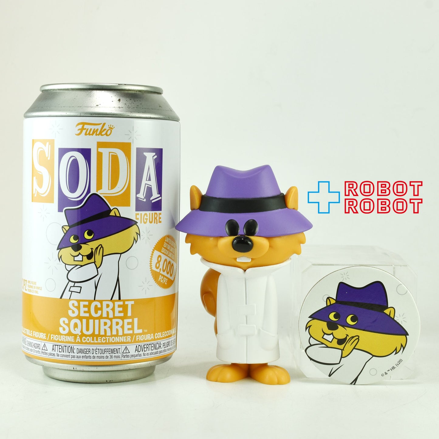 ファンコ SODA ソーダ缶 ハンナ・バーベラ 秘密探偵クルクル / クルクル ビニールフィギュア 缶入り