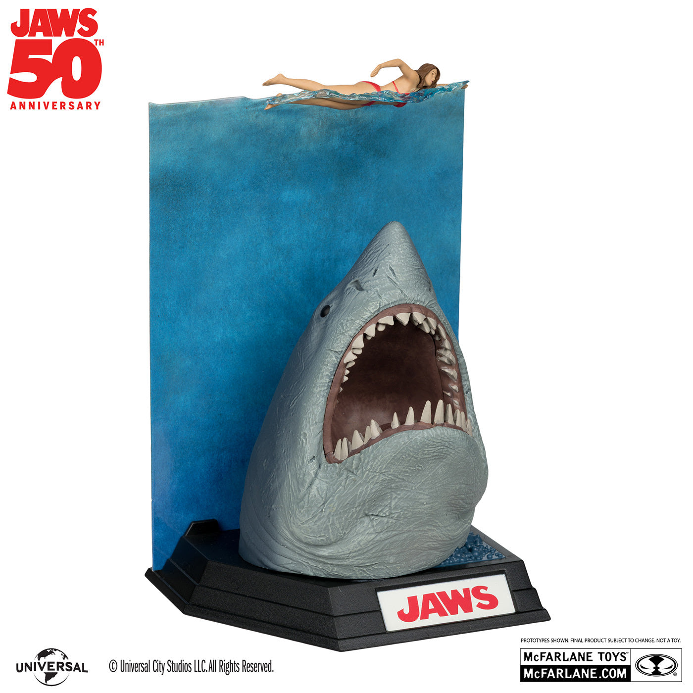 マクファーレン ムービー・マニアックス JAWS ジョーズ 50周年 ジョーズ 6インチ ポーズドスタチュー フィギュア 未開封