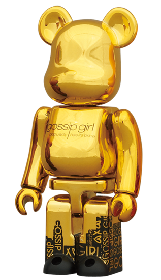 メディコム ベアブリック BE@RBRICK 100% [シリーズ 24] PATTERN ゴシップガール 内袋未開封 カード有り 箱無し ４号店商品