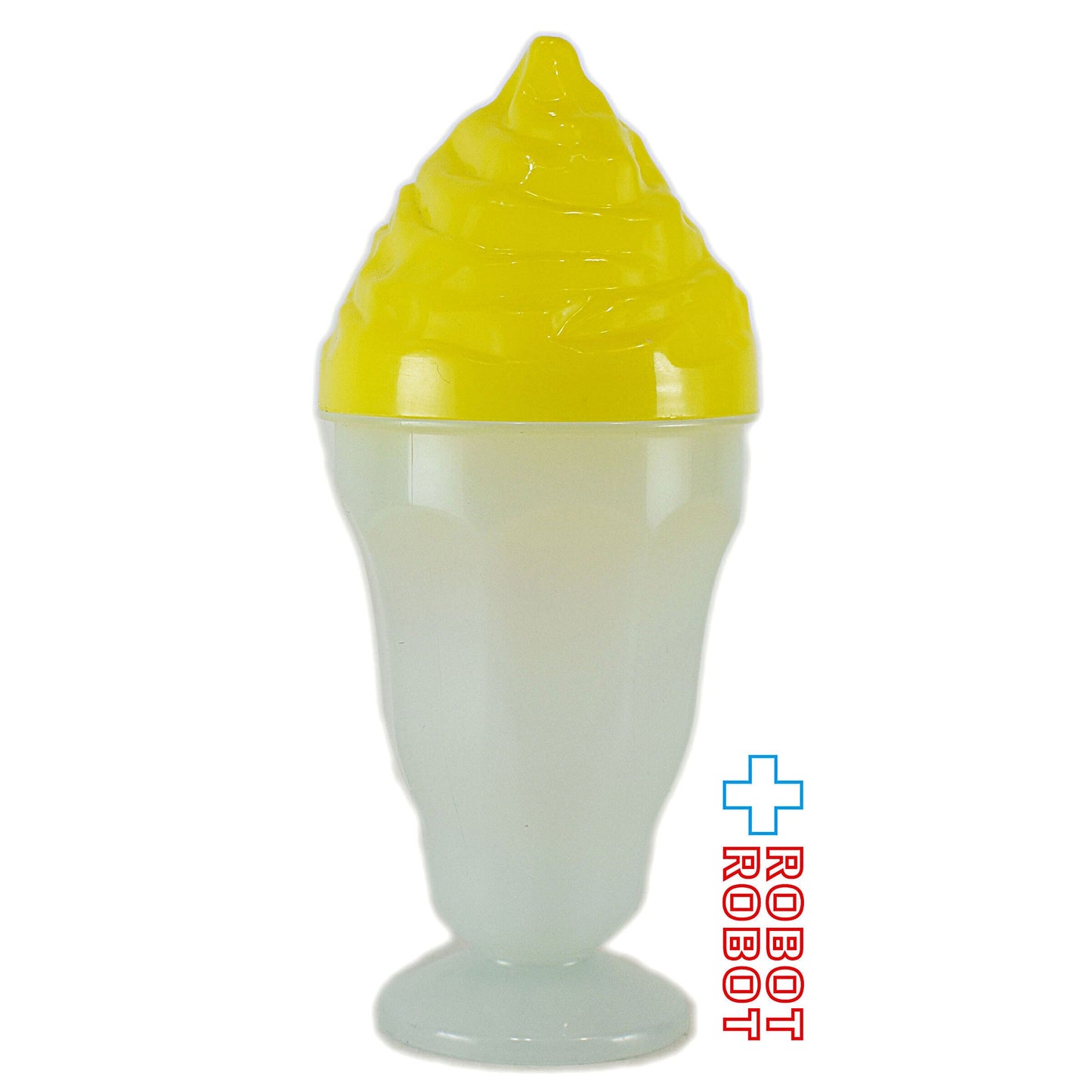 デニーズ アイスクリームサンデー プラスチック カップ 黄色