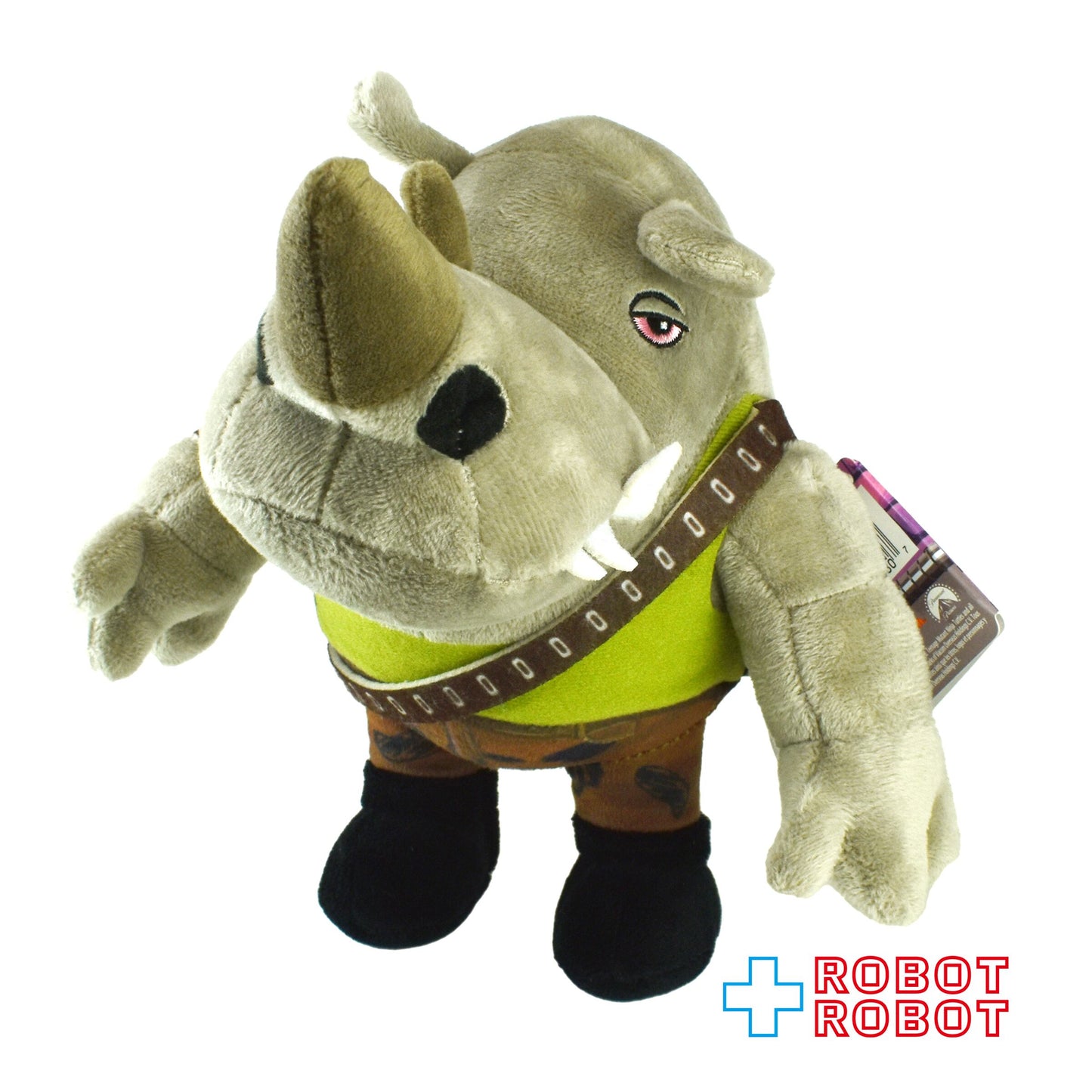 プレイメイツ タートルズ ミュータント・パニック！TMNT ロックステディ ファニープラッシュ ぬいぐるみ人形 紙タグ付き