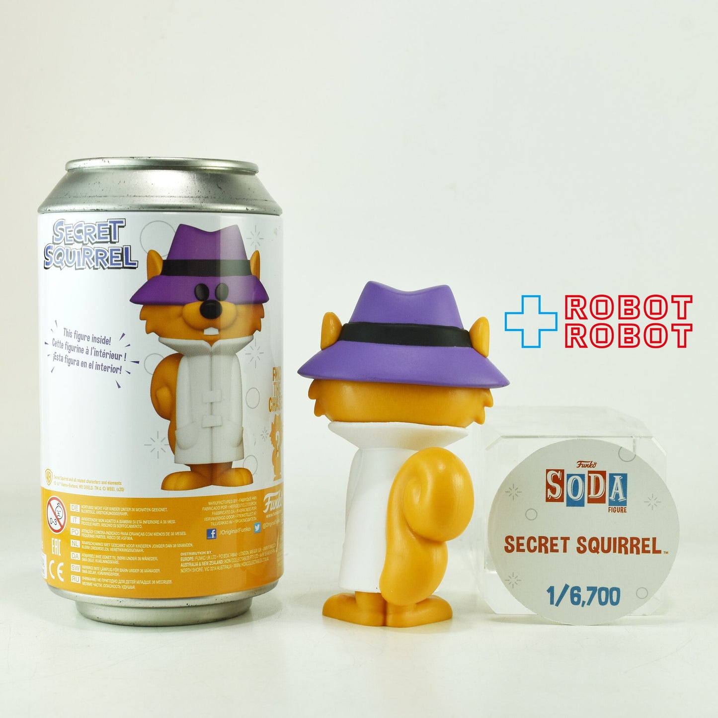 ファンコ SODA ソーダ缶 ハンナ・バーベラ 秘密探偵クルクル / クルクル ビニールフィギュア 缶入り